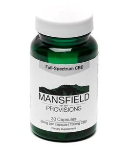 Mansfield Provisions CBD Capsules 25mg/30ct