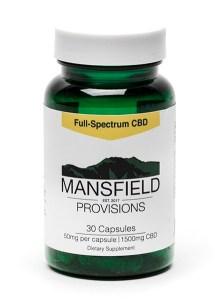 Mansfield Provisions CBD Capsules 50mg/30ct